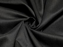 ウール/ポリ混 fashionクロスやや薄 ソフト微光沢 黒9.6mW巾最終_画像4
