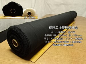  iron bonding knitted bonding core a little light soft black / 1 pcs knitted & cloth . series 