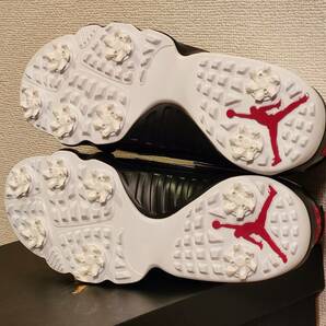 【新品未使用】Nike Air Jordan 9 Golf White/Black/True Red 28cm FJ5934-100 ナイキ ゴルフ ジョーダンの画像6