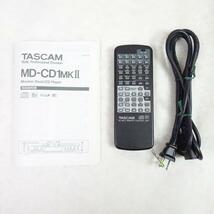 【中古品/動作確認済み/純正リモコン】TASCAM タスカム　MD-CD1MK2 MD/CDコンビネーションデッキプレーヤー TEAC　ティアック_画像9