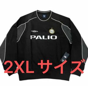 2024SS PALACE UMBRO WARM UP CREW Black クルーネック パレス 2XL