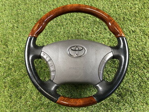 * rare *ANH15W Alphard Clazzio Clazzio wood combination wood grain steering wheel steering wheel [ANH10W MNH10W MNH15W]