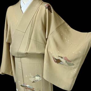 付下げ 付け下げ トールサイズ 裄長 袷着物 着物 きもの フォーマル着物 リサイクル着物 kimono 中古 仕立て上がり 身丈168.5cm 裄丈68cmの画像2