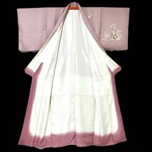 訪問着・長襦袢2点セット 袷着物 着物 きもの フォーマル着物 リサイクル着物 kimono 中古 仕立て上がり 身丈157cm 裄丈62cm_画像5