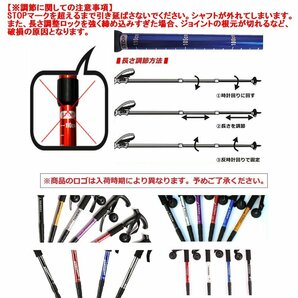 【vaps_6】I型グリップ トレッキングポ-ル 2本セット ゴ-ルド 2-TRKIN-GD 送込の画像3