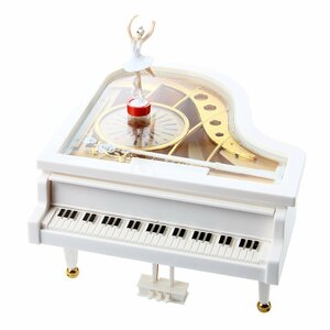 【VAPS_1】バレリーナが踊る 回転 オルゴールピアノ おしゃれ インテリア ゼンマイ式 楽曲選択不可 送込