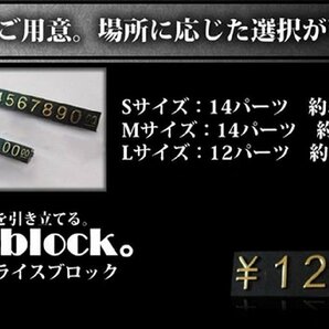 【VAPS_1】プライスブロック 10本セット 《Sサイズ》 金文字 値札 ディスプレイ 店舗用品 プライスキューブ 送込の画像3