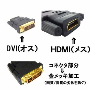 【vaps_3】HDMIメス-DVI24ピンオス 変換アダプタ 変換コネクタ アダプター 金メッキ HDMI DVI24+1ピン 送込の画像2