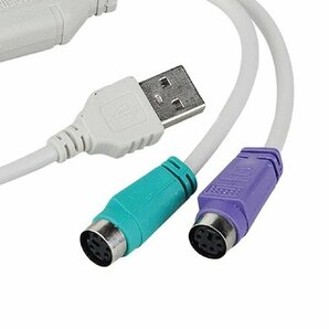 【vaps_3】PS/2-USB変換アダプタ 《ブラック》 PS2 to USB アダプター 送込の画像3
