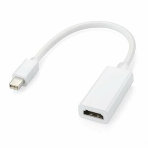 【vaps_3】mini DisplayPort to HDMI変換アダプター 《ホワイト》 ミニ ディスプレイポート 変換 ケーブル 送込