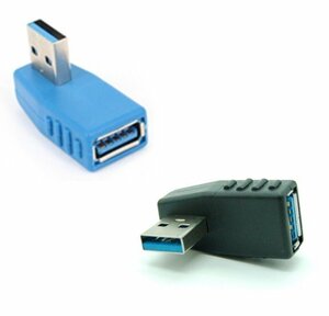 【vaps_4】USB3.0 方向変換アダプター 《左向き》 Aメス-Aオス 90度 送込