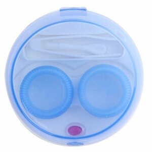 [vaps_3] portable contact lens cleaner { blue } washing vessel cleaner kala navy blue soft hard including postage 