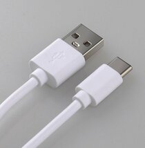 【vaps_7】TypeCケーブル USB A to Type-C 《1m》 《ホワイト》 2A急速充電 タイプC ケーブル USB2.0 データ転送 充電ケーブル 送込_画像2