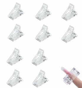 [vaps_5] nails clip 10 piece set poly- gel gel nails acrylic fiber nails artificial nails nails fixation clip including postage 