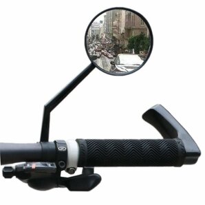 【vaps_2】360度回転 自転車 バックミラー 凸面鏡 サイドミラー ハンドルミラー ハンドルバー 送込の画像1