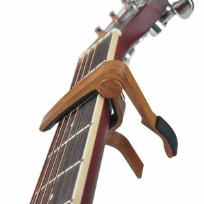 【vaps_7】ギターカポ 《ローズウッドブラウン》 木目調 ギター カポタスト エレキギター アコギ用 送込の画像2