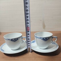 ROYAL Copenhagen ペアティーカップ ブルーティーカップ＆ソーサー_画像5