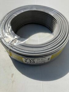 VVF 2×2.0mm 100m 協和電線工業 灰色 （VVF2.0×2C×100M）