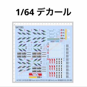 1/64 デカール⑧　トミカ、ホットウィール等のミニカーカスタムに！　HKS アドバン　出光