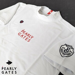 ★新品正規品 PEARLYGATES/パーリーゲイツメンズ特殊ベア ベアカノコ半袖ハイネックカットソー size4(M) 人気アイドルグループTWICEモデル