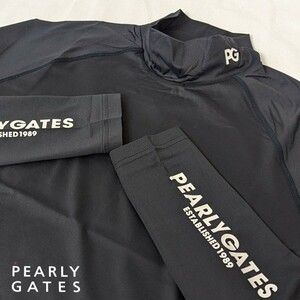 ★新品正規品 PEARLYGATES/パーリーゲイツ Beatrix cool長袖ハイネックカットソー size5(L)　真夏にも大活躍！！