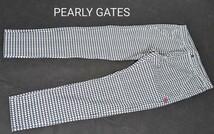 ☆最新出品 新品正規品春夏 PEARLYGATES/パーリーゲイツメンズC/Peアートピケ千鳥柄プリントロングパンツ 6(LL)_画像6