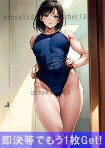 水着 競泳 コスプレ ポスター 美女 美少女 ak1028 超高画質 イラスト 同人 アニメ セクシーグラビア コスプレ A4