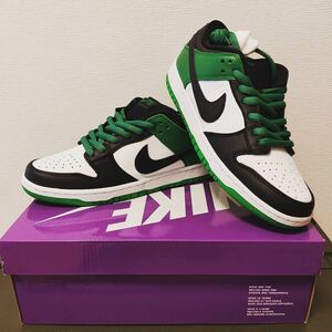 【新品未使用】Nike SB Dunk Low Pro Black and Classic Green 27.5cm BQ6817-302