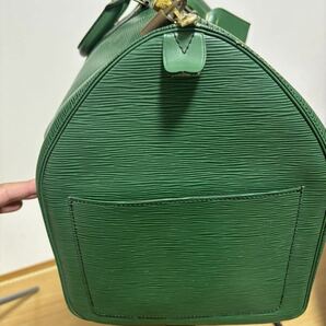 LOUIS VUITTON ボストンバッグ キーポル55 エピ グリーン M42954 本革 の画像3