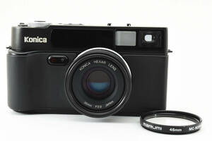 ★☆Konica HEXAR 35mm f2.0 ブラック コニカ ヘキサー コンパクトフィルムカメラ　#496☆★