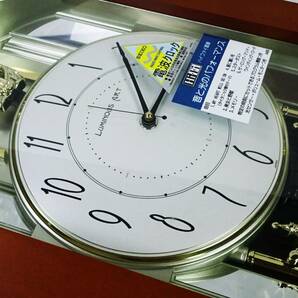 保管品 SEIKO セイコー ☆ 大型 61cm からくり時計 RE101S ルミナスアート 掛け時計 電波時計 説明書 元箱有 ☆ 管45698の画像3