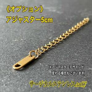 ステンレスブレスレット＊3mm 編み込みチェーン ゴールド＊サージカルステンレス＊金属アレルギー対応＊男女兼用ブレスレットの画像5