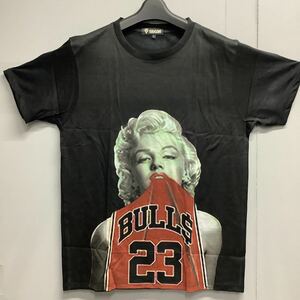 DBR7B. デザインTシャツ　Lサイズ　Marilyn Monroe BR マリリンモンロー　BULLS 23 ブルズ　半袖Tシャツ