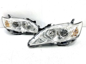 [ grinding / beautiful goods ] Camry AVV50 previous term original HID head light left right set KOITO*33-150/ stamp 4 (87A-30)