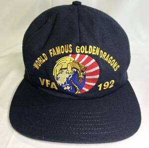  rice navy F/A-18E war ... flight .VFA-192 Golden Dragons shoulder sleeve insignia cap ( hat )