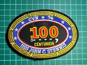 【ナイトセンチュリオンパッチ】CVN-74 USS JOHN C. STENNIS(ジョン C.ステニス)100 NIGHT CENTURION②(夜間着艦100回) E016