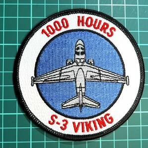 【海上制圧飛行隊関連パッチ】S-3 VIKING 1000 HOURS (1000飛行時間) G18の画像1