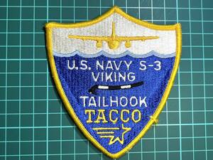 【海上制圧飛行隊関連パッチ】U.S NAVY S-3 VIKING TAILHOOK TACCO G24