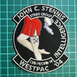 【クルーズパッチ】CVW14/CVN-74 USS JOHN C. STENNIS(ジョン C.ステニス) WESTPAC 2004 CRUISE (Intelligence branch(情報部門)) K09の画像1