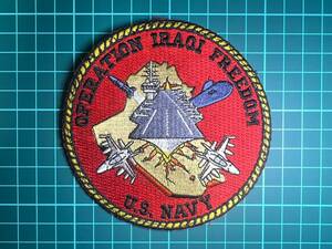 【イラク戦争関連パッチ】OPERATION IRAQI FREEDOM U.S.NAVY イラクの自由作戦 米海軍(OIF:2003年3月20日 2011年12月15日) K16