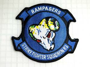 【部隊章パッチ】米海軍戦闘攻撃飛行隊 VFA-83 RAMPAGERS / FA-18E C034