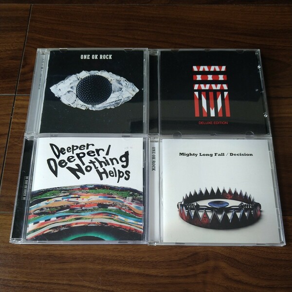 【送料無料】ONE OK ROCK CD 4タイトルセット 人生×僕= 35xxxv Deeper Deeper! Nothing Helps Mighty Long Fall ワンオクロック