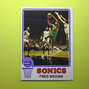 NBA 1973-74 Topps #103 Fred Brown (ROOKIE)