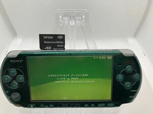 PSP3000グリーン　メモリースティック付き　SONY ソニー プレイステーションポータブル PlayStation Portable