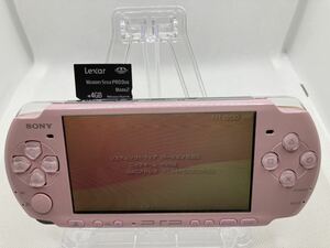 美品　PSP3000ピンク　メモリースティック付き　SONY ソニー プレイステーションポータブル 