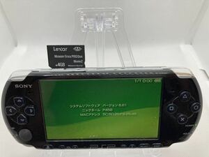 液晶美品　PSP3000ブラック　メモリースティック付き　SONY ソニー プレイステーションポータブル ②