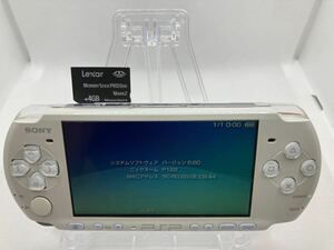 美品　PSP3000ホワイト　メモリースティック付き　SONY ソニー プレイステーションポータブル 