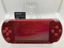 液晶美品　PSP3000レッド　メモリーカード付き　SONY ソニー プレイステーションポータブル _画像1