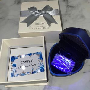 新品　ネックレス　星　月　シルバー　プレゼント　LEDペンダントボックス　ジュエリーボックス　ledライトBOX