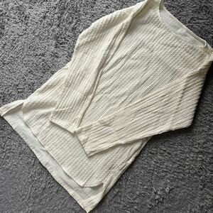  soft cable punch tunic ivory S* new goods 24